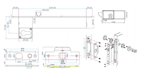 Thân khóa điện A2B-FL-SLC