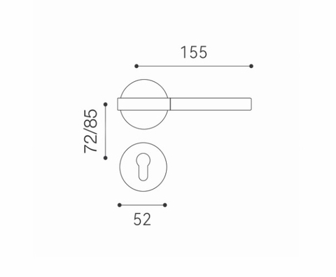 Tay nắm gạt A2 Luxe LXDH101