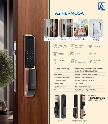 Khóa thông minh Hermosa+, Face ID