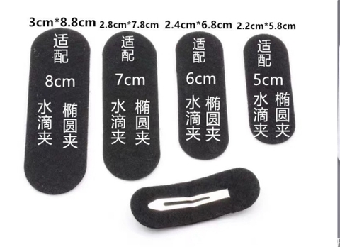 Lót kẹp tóc chữ nhật đầu tròn