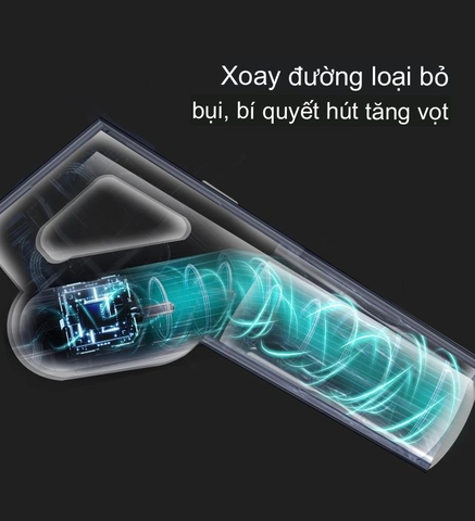 Máy hút bụi trắng cầm tay kaisa villa cho gia đình lực hút lớn, tiếng ồn thấp, siêu tiện lợi