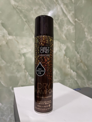 Dầu Gội Khô Giành Cho Tối Màu Girlz Only Dry Shampoo For Brunettes 200ml