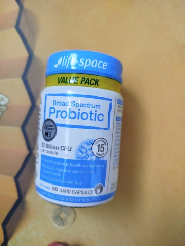 Men vi sinh cho người lớn Life space Broad Spectrum Probiotic 32 Billion CFU 90 viên hỗ trợ hệ tiêu hóa khỏe mạnh