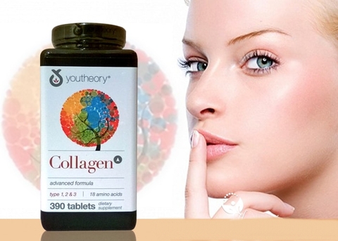Collagen youtheory type 1 2 & 3 dành cho nữ 390 viên chắc khỏe xương khớp chống lão hóa da móng tóc