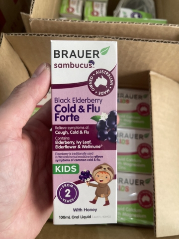 Brauer Sambucus Cold & Flu Forte with Honey 100ml
