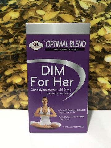Hỗ trợ cải thiện nội tiết tố cho phụ nữ Olympian Labs Dim For Her 30 viên