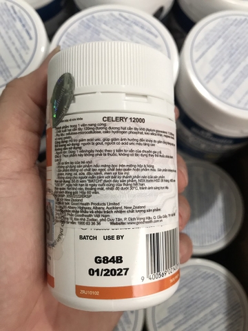 Goodhealth Celery 12,000 – hạt cần tây hỗ trợ Gout cân bằng acid uric trong cơ thể, hỗ trợ đường tiết niệu và dịch cơ thể