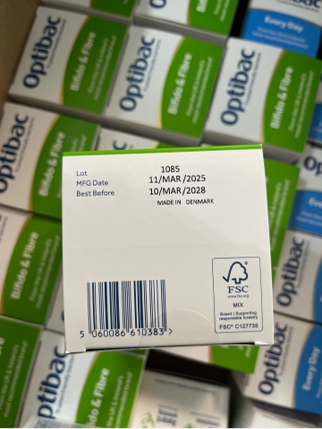 Thực phẩm bảo vệ sức khoẻ Optibac Bifido&Fiber 30 sachets