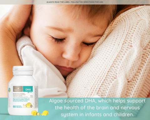 Dầu cá dha bio island for kids phát triển trí não cho bé hộp 60 viên