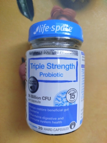 Men vi sinh Life Space Triple Strength 96Billion CFU 20 viên hỗ trợ hệ tiêu hóa dành cho người lớn
