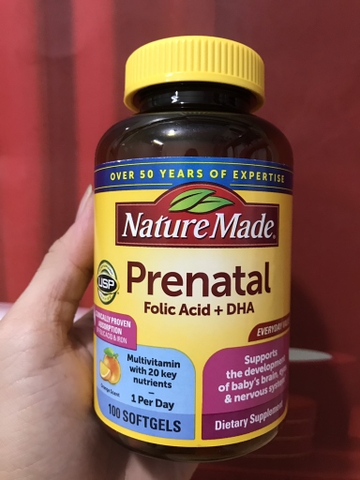 Nature Made bầu Prenatal hộp 100 viên dha