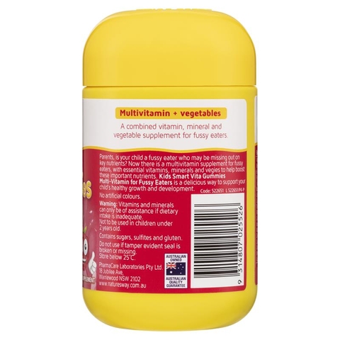 Nature's Way vita gummies multi vitamin For fussy eaters - vitamin tổng hợp dành cho bé biếng ăn