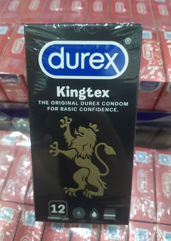 Bao Cao Su Durex Kingtex Hộp 12 Cái