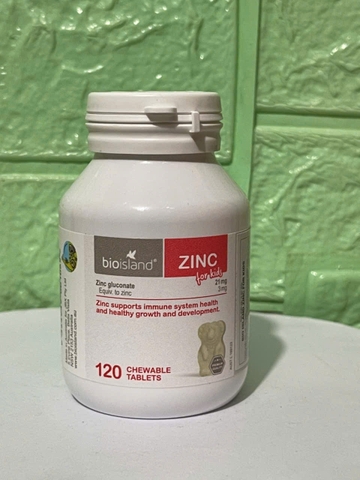 Bio Island ZinC cho bé 120 viên bổ sung kẽm cho bé