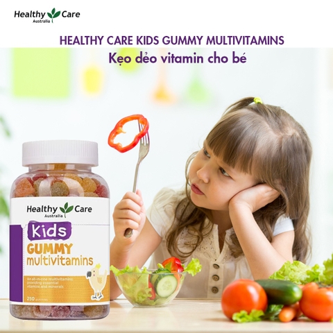 Vitamin tổng hợp Gummy Multivitamin Healthy Care kẹo dẻo bổ sung vitamin cho bé 250 viên