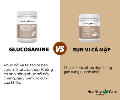 Sụn vi cá Healthy Care shark cartilage 750mg hỗ trợ xương khớp hộp 200 viên