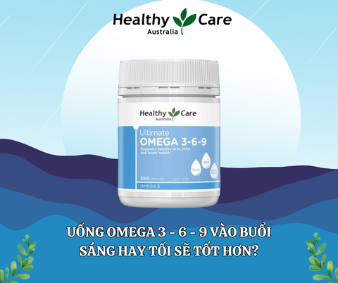 Omega 369 dầu cá hỗ trợ tim mạch, thị lực Healthy Care  Ultimate 200 viên