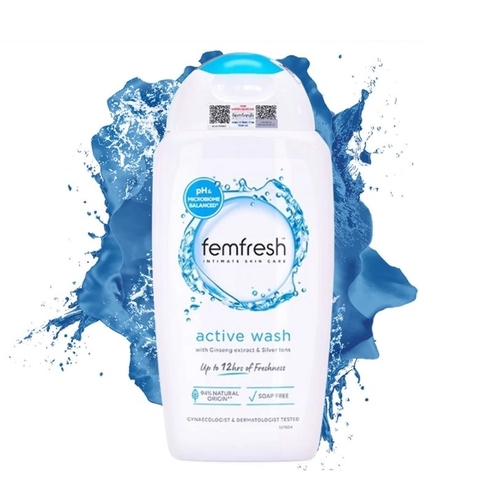 Dung dịch vệ sinh phụ nữ cao cấp năng động Femfresh Active Wash 250ml