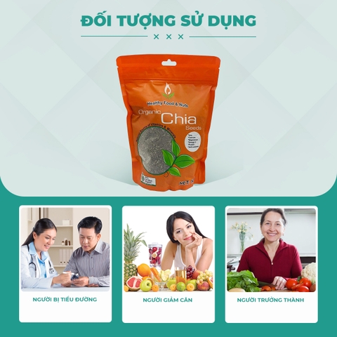 Hạt chia Healthy Nuts & Seeds Organic Chia Seeds 500gr