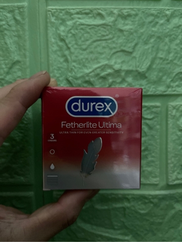 Bao cao su Durex Fetherlite Ultima 3 Condoms siêu mỏng cho độ nhạy lớn hơn