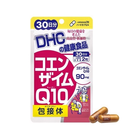 Viên uống DHC COENZYME Q10 tốt cho tim mạch, chống lão hoá và làm đẹp da gói 30 ngày 60 viên