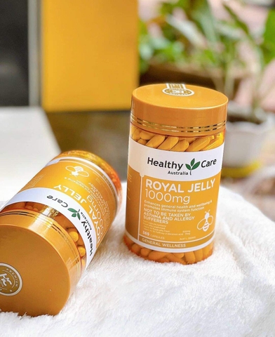 Sữa ong chúa Heathy Care Royal Jelly đẹp da, chậm lão hóa 365 viên