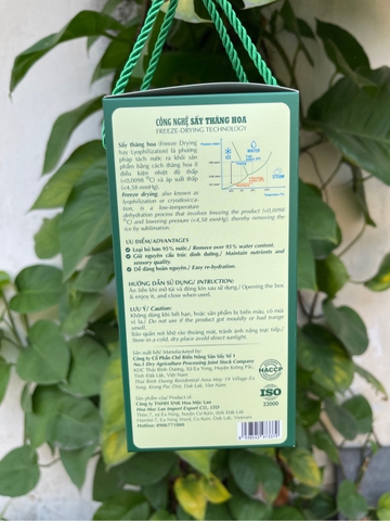 Sầu riêng sấy thăng hoa Freeze Dried Extaste Durian 100g Ready to eat Snack