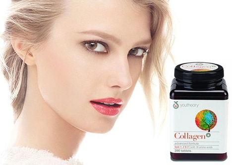 Collagen youtheory type12 &3 dành cho nữ 290 + vitamin c viên chắc khỏe xương khớp chống lão hóa da móng tóc