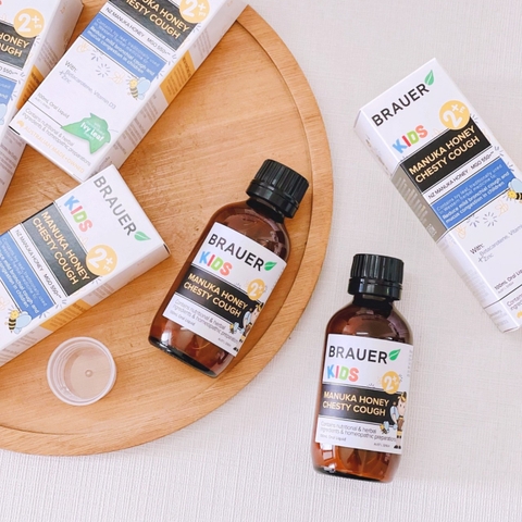 Siro giảm ho có đờm dạng lỏng Brauer Chesty Cough cho bé từ 2 tuổi trở lên 100ml