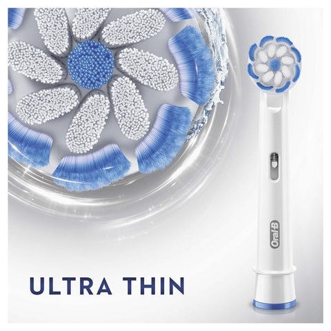Combo 3 đầu bàn chải thay thế Oral b extra sensitive clean 15 brush heads ( 3 đầu tách ra từ set 15 đầu)
