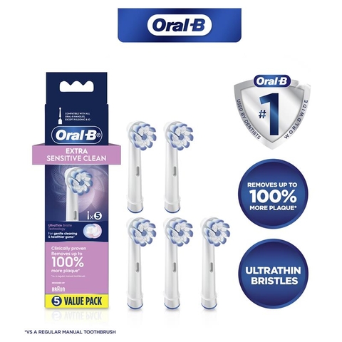 Bàn chải điện Oral B Vitality Plus Extra Sensitive Clean dịu nhẹ với nướu dành cho răng nhạy cảm