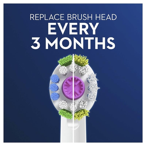 Bộ 3 đầu bàn chải điện thay thế oral-b 3 brush heads 3d white
