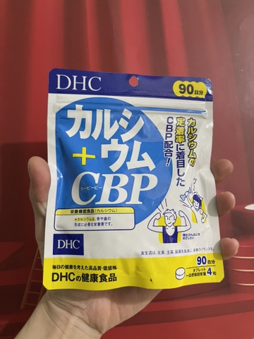 Canxi DHC Calcium CBP giúp xương chắc khoẻ, giảm đau nhức xương khớp 90 ngày 360 viên