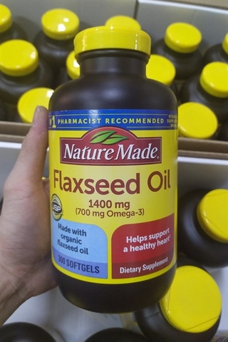 Dầu hạt lanh Omega 369 Flaxseed Oil Nature Made 1400mg hộp 300 viên 
