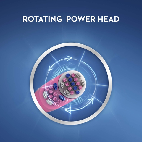 Bàn chải pin oral-b toothbrush brosse a dents cho bé gái từ 3 tuổi