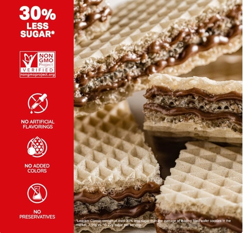 Bánh xốp Socola hạt dẻ Loacker Milky  Minis Chocolate Bag 800g mix 3 vị socola hạt dẻ, socola đen và socola vị vani  80 gói nhỏ