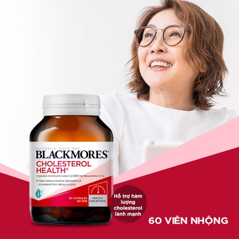 Viên uống giảm mỡ máu blackmores cholesterol health 60 viên