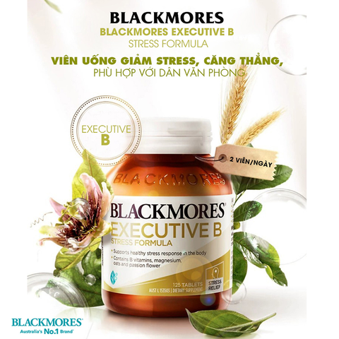 Viên Blackmores executive b stress formula hỗ trợ giảm căng thẳng 125 viên