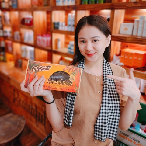 Chà là khô nguyên cành Extaste Dates Tunisia dates on branch tốt cho sức khỏe hộp 500g (12 hộp/thùng)