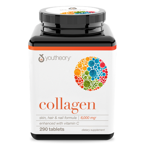 Collagen youtheory type12 &3 dành cho nữ 290 + vitamin c viên chắc khỏe xương khớp chống lão hóa da móng tóc