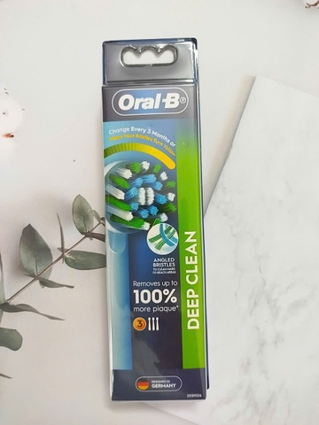Bộ 3 đầu bàn chải điện oral-b thay thế 3 brush heads cross action nội địa Úc