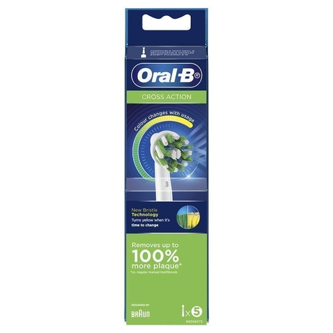 Bộ 5 đầu bàn chải thay thế bàn chải điện oralb brush heads cross action
