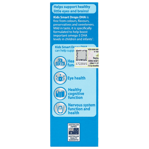 Nature's Way Kids Smart Drops DHA - Hỗ trợ phát triển não bộ, thị lực cho trẻ 20ml