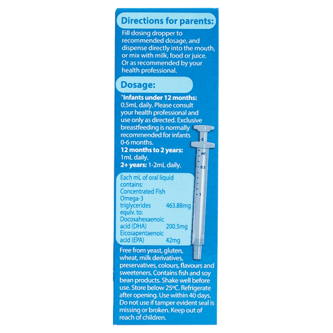 Nature's Way Kids Smart Drops DHA - Hỗ trợ phát triển não bộ, thị lực cho trẻ 20ml