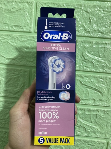 Bộ 5 đầu bàn chải thay thế Oral - B Sensitive Clean