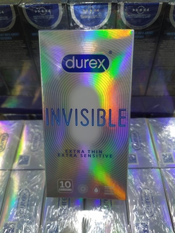 Durex Invisible Extra Thin Extra Sensitive 10s