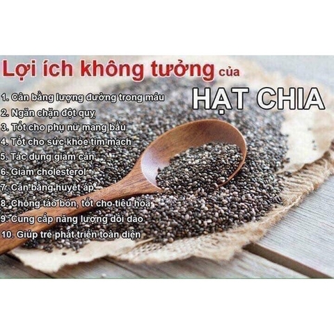 Hạt chia hữu cơ Úc Organic Chia Seed Nature Superfood gói 1kg