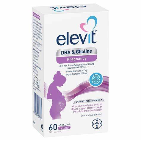 Viên uống elevit dha for pregnancy & breastfeeding cho bà bầu 60 viên