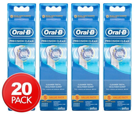 Bộ 5 đầu bàn chải điện thay thế Oral B Power Toothbrush Precision Clean Refills lý tưởng cho răng và nướu nhạy cảm