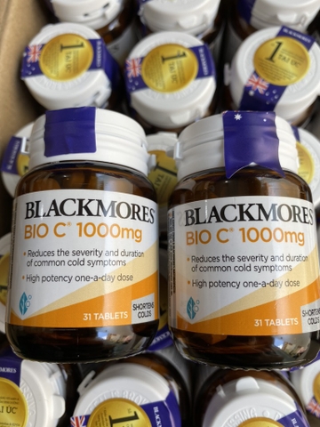 Bổ sung  vitamin c blackmores bio c 1000mg 31 viên tăng sức đề kháng, hệ miễn dịch, trắng sáng da